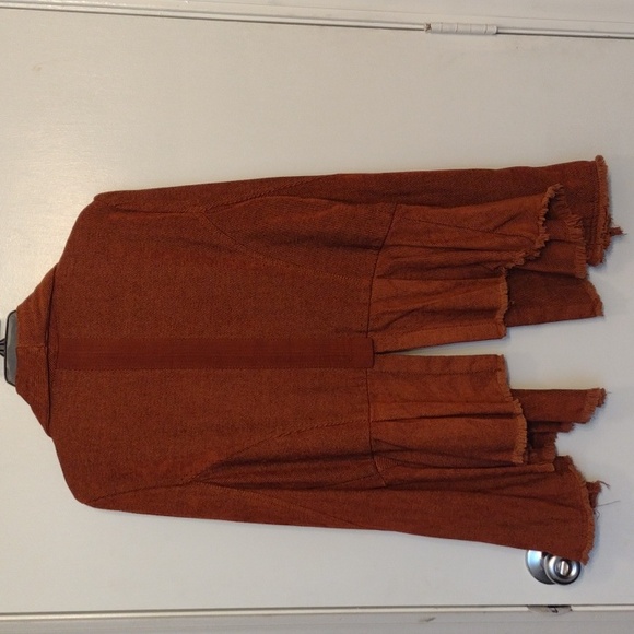 NEW Free People Taracatta Rust Orange Bohemian Gypsy Blazer Jacket size … - Picture 8 of 15